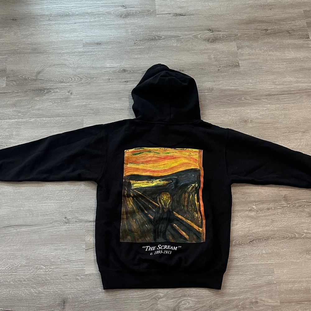 Black graphic hoodie
